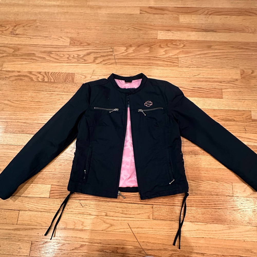 Harley Davidson Pink and Black Jacket